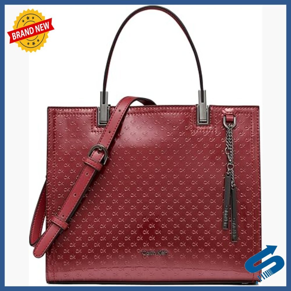 Vegan Leather Satchel with Triple Compartments for Daily Use